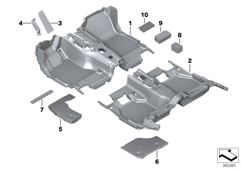 Genuine BMW 51627227117 RR4 Foam Component 200X25X10 (Inc. Ghost & Ghost EWB)