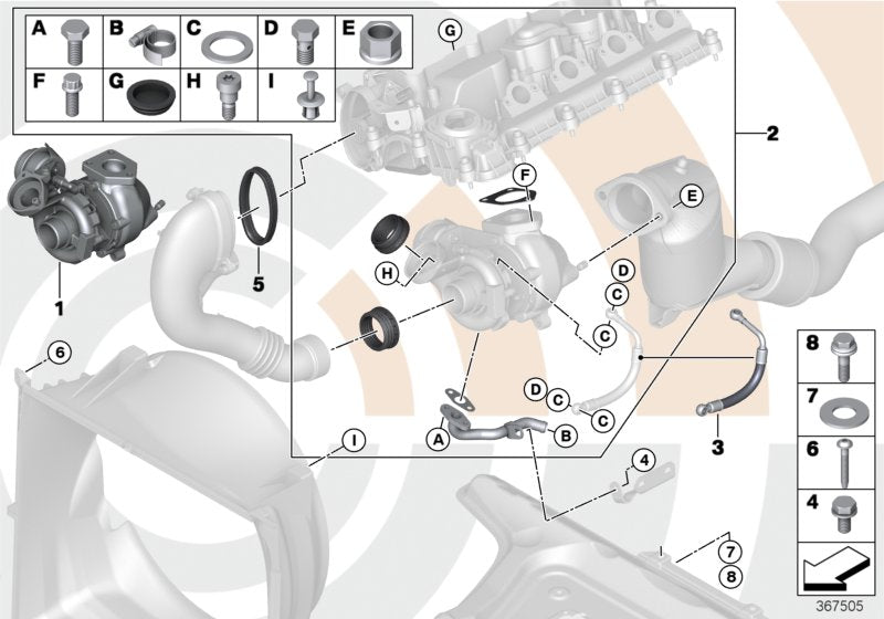 Genuine BMW 11657794144 E46 E83 Exch. Turbo Charger (Inc. 320td, 320Cd & X3 2.0d)