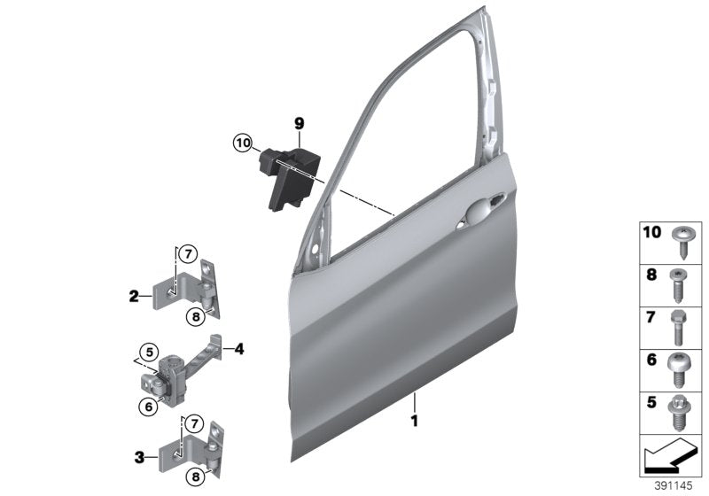 Genuine BMW 51217290595 F16 Front Door Brake (Inc. X6 M & X5)