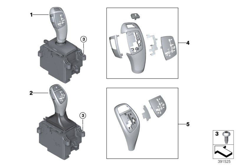 Genuine BMW 61316832381 F15 F16 Gear Selector Switch (Inc. X5)
