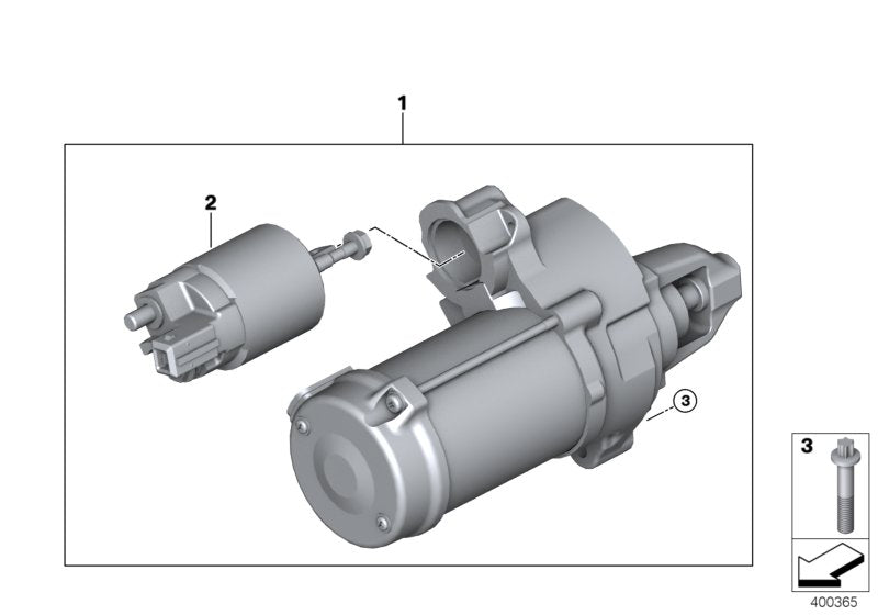 Genuine BMW 12417612815 Starter (Inc. X6 50iX, 650iX 4.0 & X5 50iX 4.0)