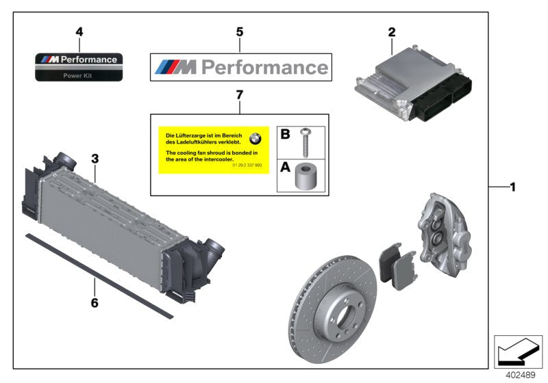 Genuine BMW 17517600533 F22 Charge-Air Cooler (Inc. 120dX, 220d & 330d)