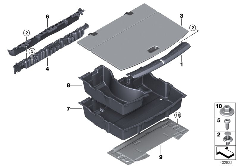 Genuine BMW 51477298592 Loading Sill Cover (Inc. 218d, 218dX & 216i)