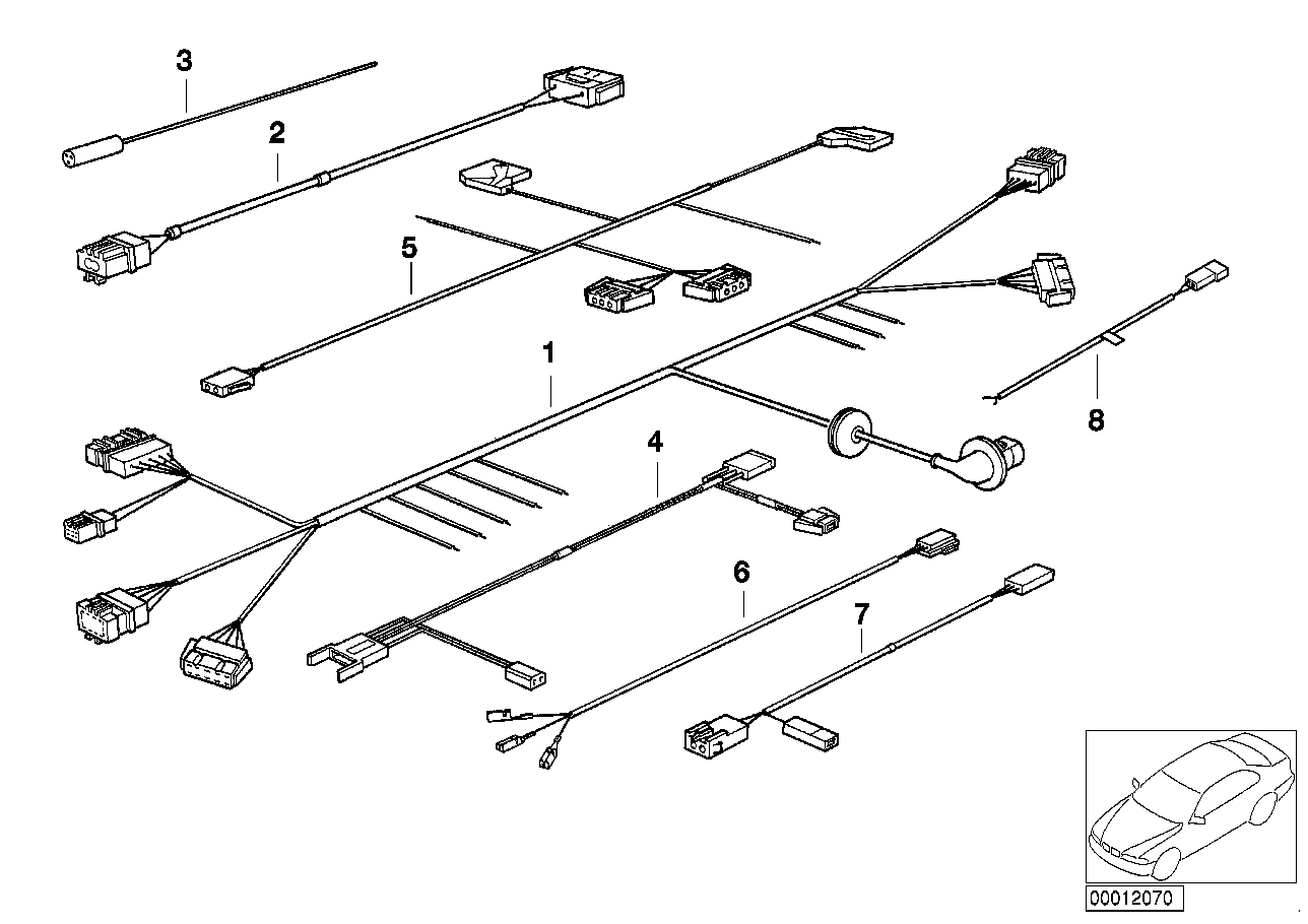Genuine BMW 61128357033 E36 Wiring S.R.S.Gas Cartridge (Inc. 325td, 318tds & 323i)