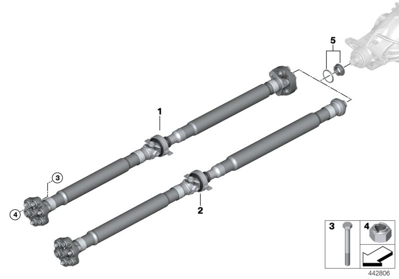Genuine BMW 26109452553 G20 Drive Shaft (Inc. 330e)