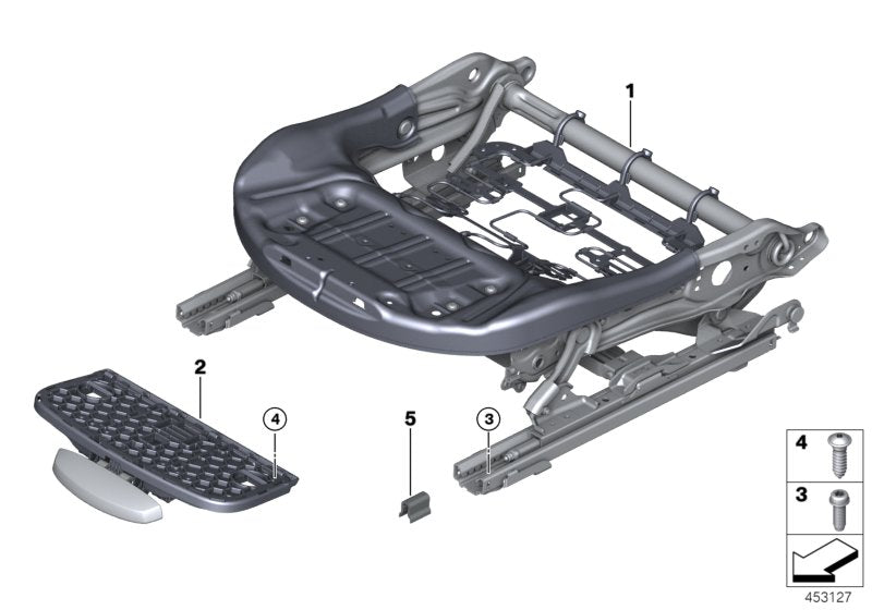 Genuine BMW 52107358302 Electrical Seat Mechanism, Right