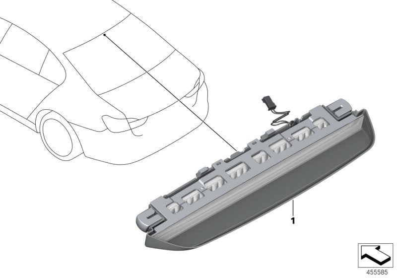 Genuine BMW 63257429590 G11 Third Stoplamp (Inc. 740e, 740dX & 725d)
