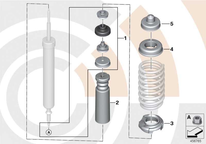 Genuine BMW 33522409705 E84 Repair Kit For Support Bearing VALUE LINE (Inc. X1)