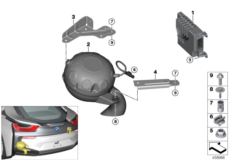 Genuine BMW 65128708172 I15 I12 Control Unit With Active Sound Design (Inc. i8)