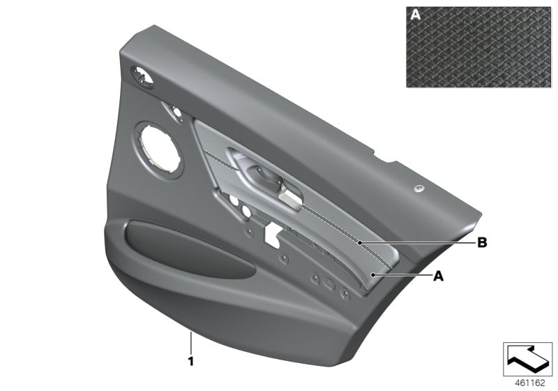 Genuine BMW 51427986484 Door Lining Leather Rear Right INDIVIDUAL (Inc. M3)