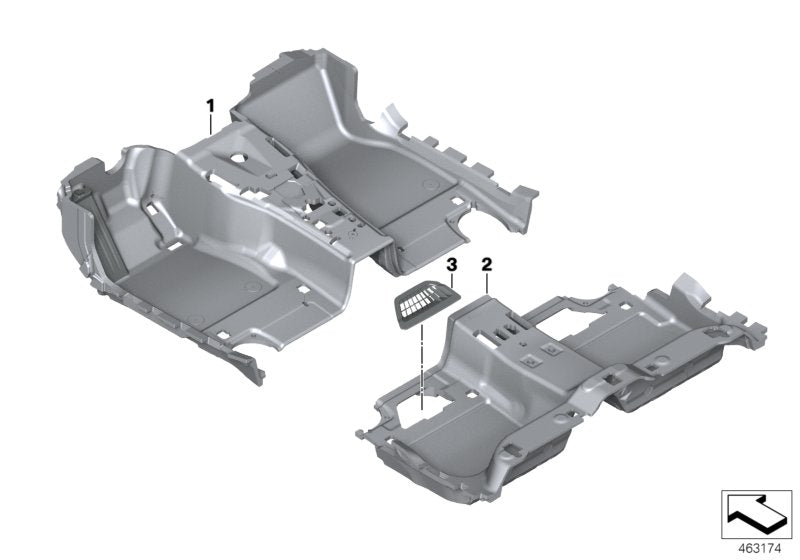 Genuine BMW 51477990573 G11 Cover, Air Duct, Rear Compartment, Left TARTUFO (Inc. 745LeX, 730LdX & 750Li)
