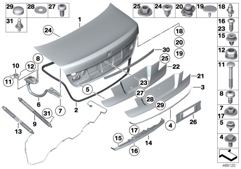 Genuine BMW 51247203161 Hook, Left (Inc. 750i, 730dX & Alpina B7)