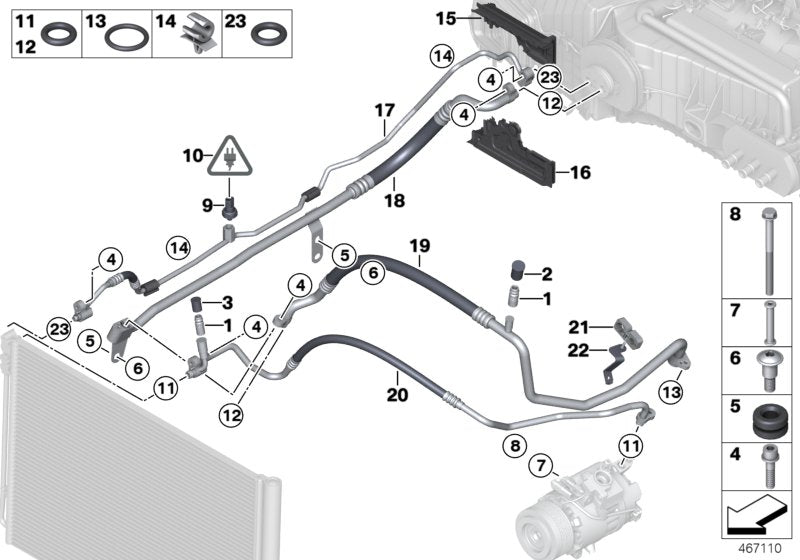 Genuine BMW 64539119426 RR6 Grommet Bottom Part (Inc. 518d, 640d & 550iX 4.4)