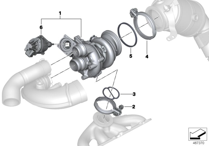 Genuine BMW 11658070599 F93 F92 F91 Exch. Turbo Charger ZYL. 1-4 (Inc. M5 & M8)