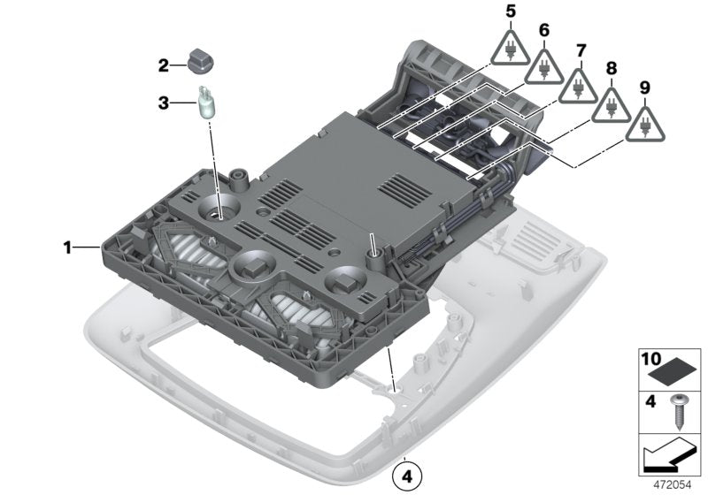 Genuine BMW 61319276229 Rep. Kit For Switch Module, Headliner (Inc. 750LiX, 750iX & 535iX)