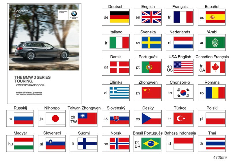 Genuine BMW 01402924493 Insertion Sheet F31, ENUS (Inc. 328dX, 328iX & 328i)