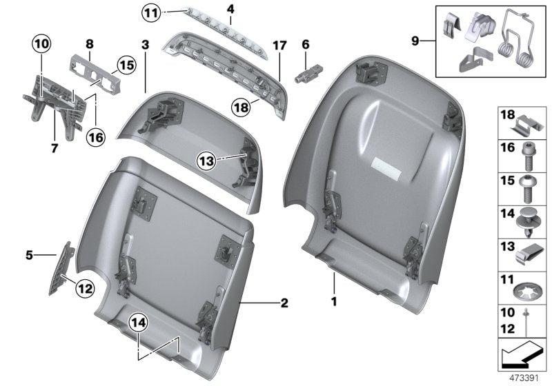 Genuine BMW 52107453630 Rear Panel, Leather, Right NAMY MOKKA (Inc. 745LeX, Alpina B7 & M760LiX)