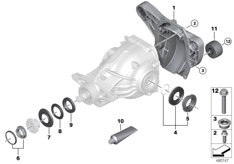 Genuine BMW 33118677758 G15 G16 G30 Cover, Rear 225ALS (Inc. 840dX, 840iX & M850iX)