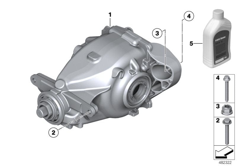 Genuine BMW 33107544874 Exch. Final Drive I=2,56
