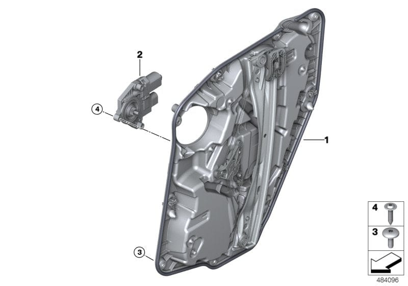 Genuine BMW 51357457251 G02 G01 Drive For Window Lifter, Back (Inc. X3)