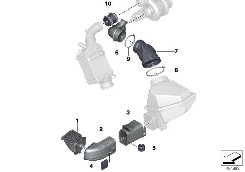 Genuine BMW 07119909529 F91 F93 F90 Hose Clamp (Inc. X4 M, X3 M & M5)