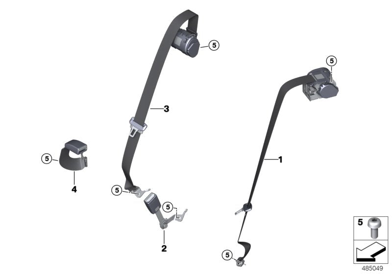 Genuine BMW 72117382247 G32 Lower Belt Rear Left (Inc. 630iX, 620dX & 630i)