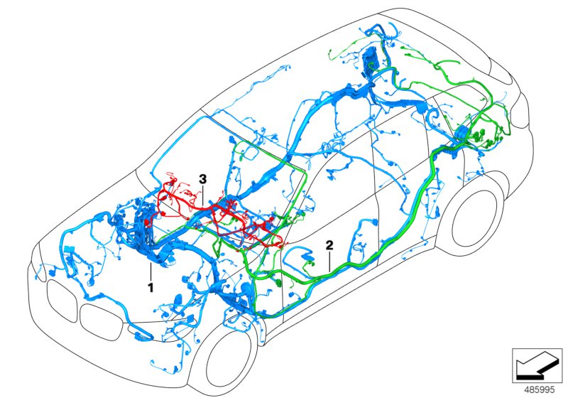 Genuine BMW 61112465566 G05 Audio Wiring Harness, Duplicate (Inc. X5) | ML Performance UK UK Car Parts