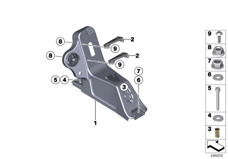 Genuine BMW 61318429359 Center Console In Carbon (Inc. M4 GT4)