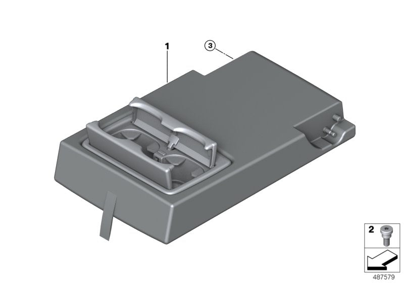 Genuine BMW 52107459658 F39 Center Arm Rest, Leather MAGMAROT (Inc. X2 25dX & X1)