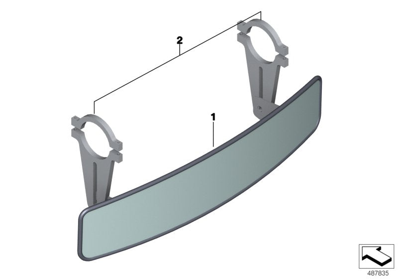 Genuine BMW 51168341222 Interior Mirror (Inc. M4 GT4)