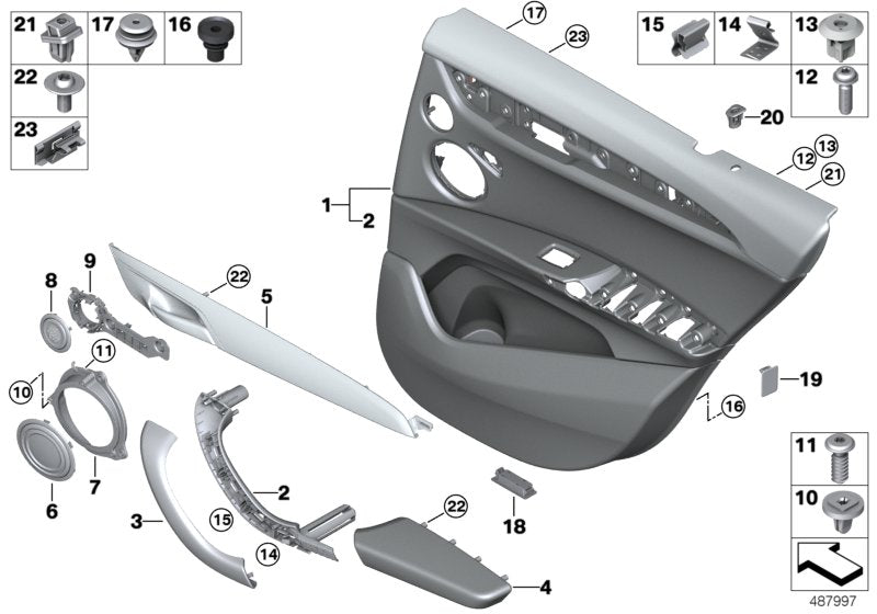 Genuine BMW 51427482443 F39 Decor Molding, Wood, Fineline, Left (Inc. X2)