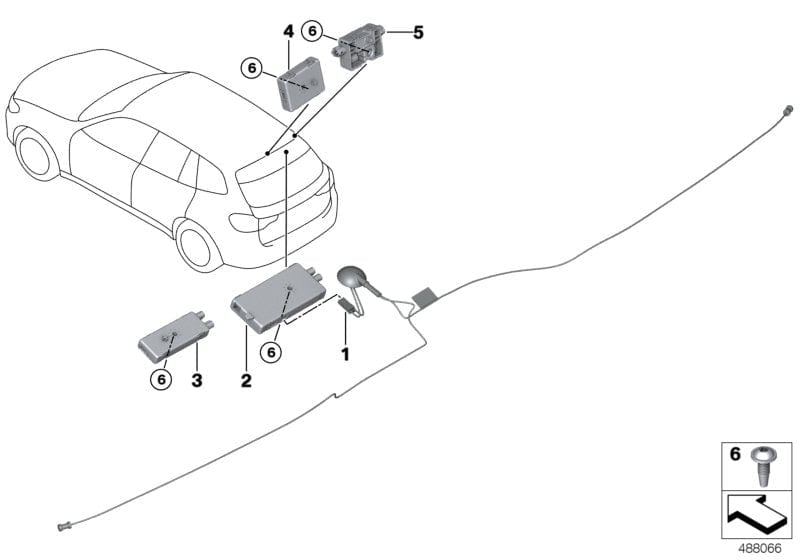 Genuine BMW 65206840262 Antenna Amplifier Am/Fm (Inc. X4)