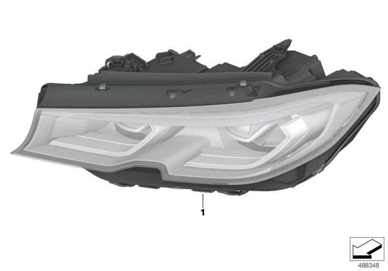 Genuine BMW 63118496168 G20 Headlight, Laser Light, Right (Inc. M340i, 330i & 330iX)