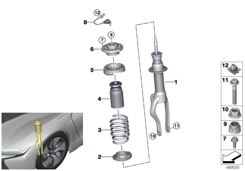 Genuine BMW 31316886165 I12 I15 Guide Support (Inc. i8)