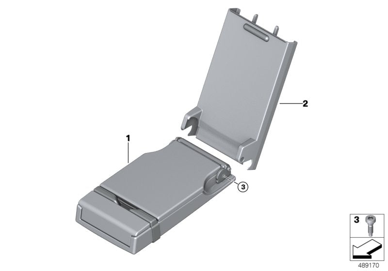 Genuine BMW 52209483017 G16 Center Arm Rest, Leather SCHWARZ (Inc. 840dX, 840iX & M850iX)