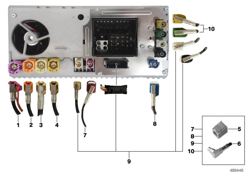 Genuine BMW 61116805943 Hsd Line Hu - Usb/Aux (Inc. X5)