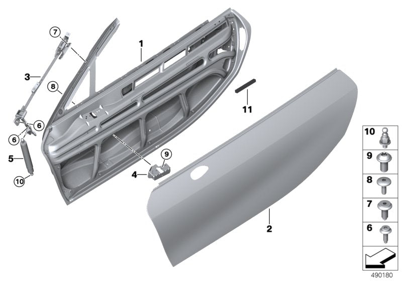 Genuine BMW 51007457813 I15 Brace, Exterior Mirror, Left (Inc. i8)