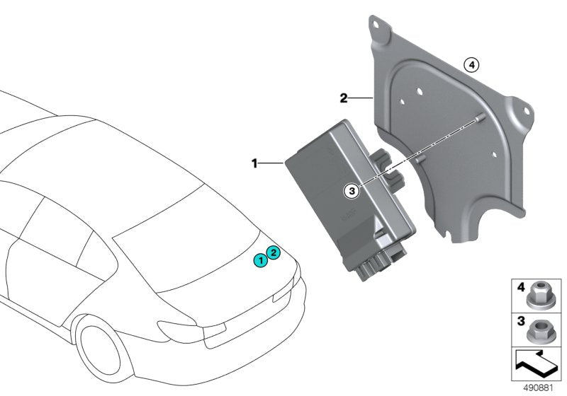 Genuine BMW 33609468968 G05 F90 G01 Control Unit (Inc. X7 30dX, X3 M40iX & 330d)