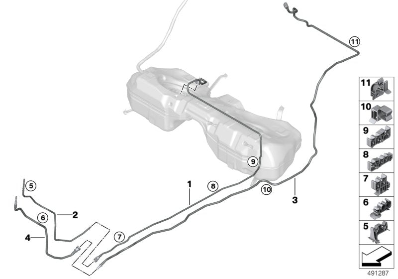 Genuine BMW 16117449032 G20 G21 Scavenge Air Line (Inc. 330i, M340iX & 320i 1.6)