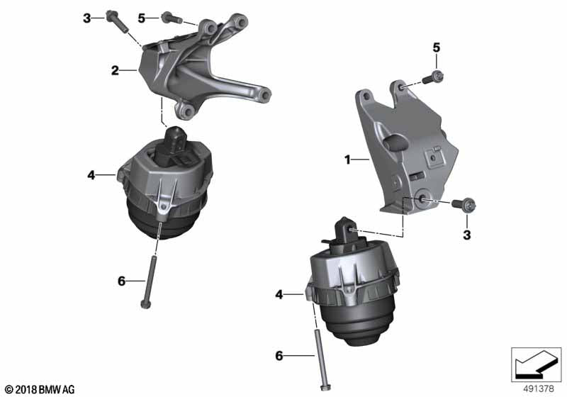 Genuine BMW 22117581620 Engine Mount, Right