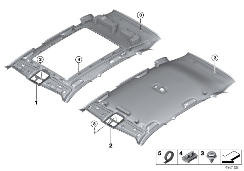 Genuine BMW 51449461503 G05 Audio Trim Panel Front Left (Inc. X5)