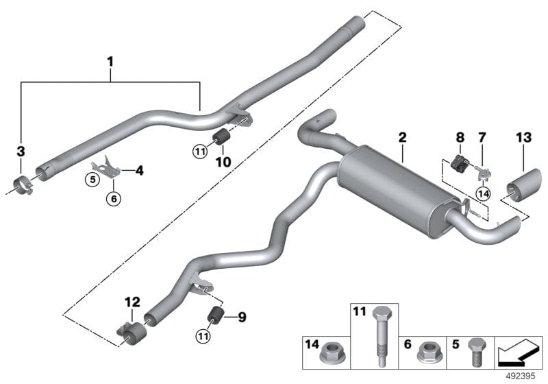Genuine BMW 18308667479 G20 G21 Tailpipe Tip, Chrome (Inc. & 318d)