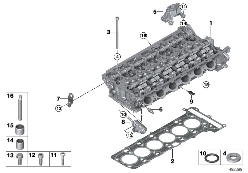 Genuine BMW 11127934584 G15 G29 G02 Cylinder Head Gasket 1,11mm (+0,3) (Inc. X5 40iX, 640i & M340iX)