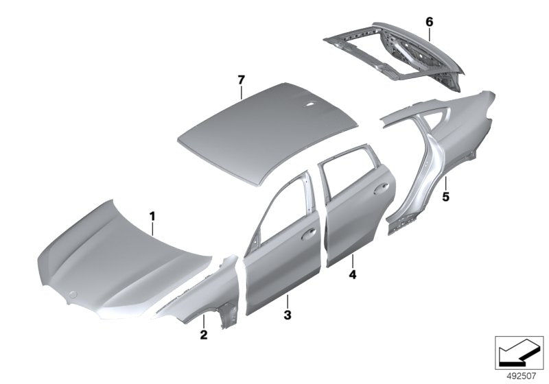 Genuine BMW 41009491559 Trunk Lid
