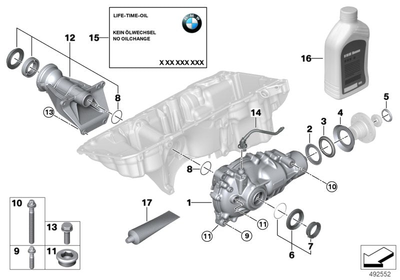 Genuine BMW 33107936361 G07 G05 G06 Vent Pipe (Inc. X5 30dX & X6)