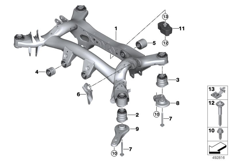 Genuine BMW 33306881819 G29 Radius Rod, Front Left (Inc. Z4 M40i, Z4 30i & Z4 20i)