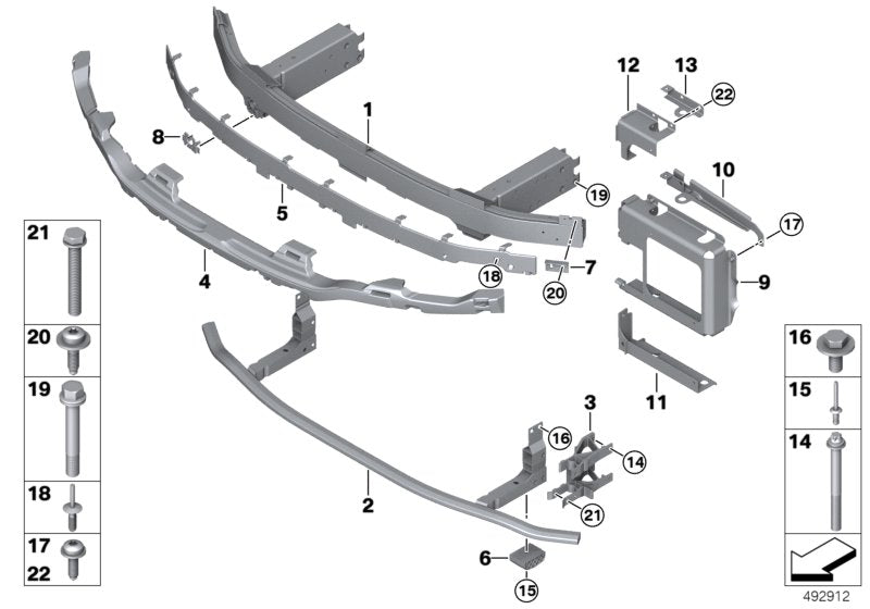 Genuine BMW 51117436784 G29 Adaptor Right (Inc. Z4 M40i, Z4 30i & Z4 20i)