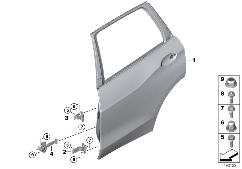 Genuine BMW 51227431278 G05 G06 Rear Door Brake (Inc. X5)