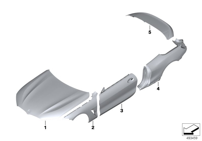 Genuine BMW 41007464711 Hood