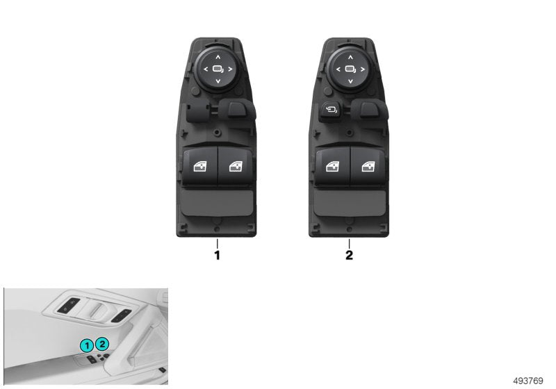 Genuine BMW 61316809276 G29 Operating Unit, Switch Module, Door (Inc. Z4 M40i, Z4 30i & Z4 20i)